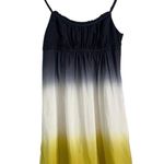 Loft NWT Ann Taylor Silk Ombre Spaghetti Strap Dress Blue White Yellow Size 0 Photo 0