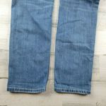 American Eagle Jeans Tomgirl Tapered Destroyed Blue Denim Button Size 4R EUC Photo 8