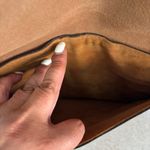 Patricia Nash  Brown Leather iPad Tablet Preppy Minimalist Coastal Zipper Sleeve Photo 3