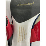 Soft Surroundings Womans 10 C Multicolor Nautical Thong Slip On Sandals NWOT Photo 7