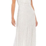 Mac Duggal NWT  Sequin‎ Spaghetti
Strap Gown Pearl #10817 Sz 16 $498 Photo 0