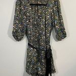 Tibi New York Women's Multicolor Floral Silk Quarter Sleeve Romper Photo 0