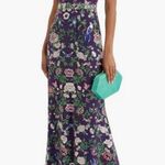 💕MARCHESA NOTTE💕 Embroidered Tulle Gown ~ Dark Purple Floral and Butterfly 10 Photo 6