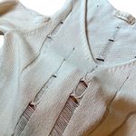 Bella Dahl  cold shoulder white distressed top Photo 4