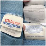 Hanes Vintage  Comfortblend Blue Graphic Sweatshirt Long Sleeve Large Photo 2