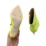 AZALEA WANG Neon Yellow Patent Heels Boots Size 10 Photo 3
