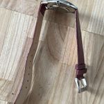 Skagen Steel Ladies Watch Plumb Dial Stainless Markers Purple Leather Strap Photo 4