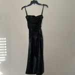 House Of CB  'Jalena' Black Vegan‎ Leather Lace Back Dress NWOT Photo 4
