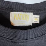 Nation Ltd National LTD Black Short Sleeve Shirt with Gold Buttons Size Xsmall Photo 2