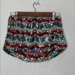 Free People Sequin Tube Top Strapless Crop Rainbow Disco Roller Dance Size Small Photo 1
