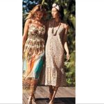 Anthropologie NWT Eli + Ali by Twilight Lace Dress in Silver Size Medium Photo 10