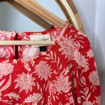 Universal Threads Universal Thread orange red floral blouse Photo 1