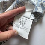 Etro Sleeveless White Blue Paisley Shirt Size 44/Medium Photo 6