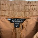 Athleta Cabo Linen Textured Wide Leg Pant in Neutral Orange - Size 4 Photo 3