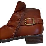 Like New Earth Brand Leather Naira
Ruched Boots Brown Size 8 Wide Width Photo 2