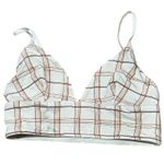 Madewell Women's Plaid Cropped Tank Top Orange Size S Petites Photo 0