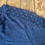 Wrap London Navy Women's long sleeve cotton linen top sheer sleeve size 14 Blue Photo 6