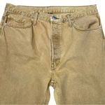 RE/DONE  70s Stovepipe Jeans, Straight Leg, Washed Mustard, Size 32 Photo 5