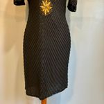Vintage Jennifer Black & Gold Beaded Cocktail Dress, size small Photo 4