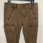 Polo Ralph Lauren burnished brown slim cargo zippered pants size 8 Photo 2