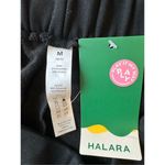 Halara Size M High Waisted Side Pocket Wide Leg Fleece Casual Pants in Black Photo 4