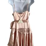 Lost + Wander  Mademoiselle Satin Wrap Dress Sz M Photo 5