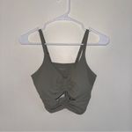 Athleta  Sage Green Cinch Longline Sports Bra Small Photo 1