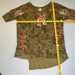Sundance • Asymmetrical Army Green Pink Embroidered Flowers Rugged Size XS Photo 7