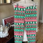 Christmas Leggings Knit Red Green Nordic Comfy Pants Womens Small Size undefined Photo 1