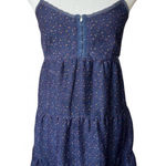 Vintage Y2K blue floral mini dress cottagecore boho farmcore western medium Photo 0