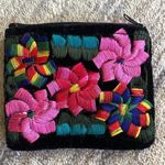 Embroidered Velvet Vintage Pouch Black Photo 0