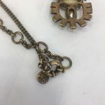 J.Crew  metal rhinestone bead necklace 32'-34" pendant statement Photo 2