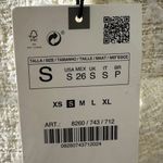 ZARA  Textured Tweed Double-Breasted Blazer in Ivory Cream Size Small NWT Photo 15