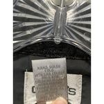 Chico's Black Double Breasted Quilted Puffer Jacket Sz M Old Money Luxury Career Photo 6