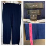 J.Crew  Remi Navy Blue Straight Leg Stretch Pants Women's Size 6 Preppy School Photo 12