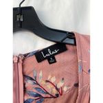 Lulu’s Pink Fiorire Rose Floral Print Faux Wrap Long Maxi Dress Romantic Small Photo 9