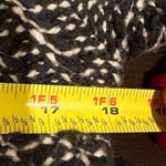 Ann Taylor Button Down Knit Cardigan Black Ivory Belt Collar Wool Blend SZ M Photo 9