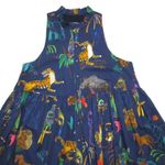 Sézane NWT Sezane x G. Kero Palmira in The Animal Navy Cotton Mini Dress 38 / US 6 Photo 2