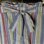 Entro 🏷️ NWOT  Striped Bohemian Boho Paperbag Shorts Lined Small S Photo 1