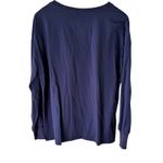 ANRABESS Women's Long Sleeve Pocket Top, Relaxed Fit, Navy Blue, Size L Blue Size L Photo 8
