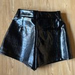Noli Black High Waist Shorts Sleek Faux Leather Photo 3