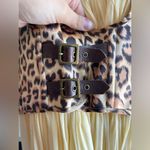 Cache  leopard and yellow silk mini dress Photo 2
