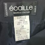 ECAILLE Paris Black and White Embroidered Lace Skirt 38 Photo 4