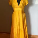 Pink Lily  Bright yellow long dress‎ Medium Photo 0