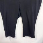 Lane Bryant Plus Size 28 Capri Pants Black Knit Solid Cotton Stretch 661 Photo 4