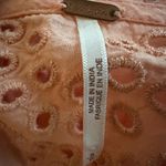 Free People Orange Eyelet Lace Sea of Love Babydoll Top Feminine Girly Demure Photo 3