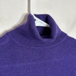 Indulge Cashmere Blackberry Turtleneck Classic Fit Sweater Size XS Photo 3