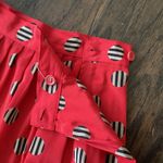 1990s Halston III Polka Dot Red Midi Skirt Size 6 Photo 2