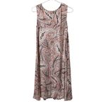 Croft & Barrow  Size Medium Sleeveless Pleated Paisley Stretch Summer Beach‎ City Photo 1