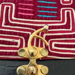 Grace Faahion Inc Stylish Multicolor Women's Bag made with n Panama , Red Photo 1